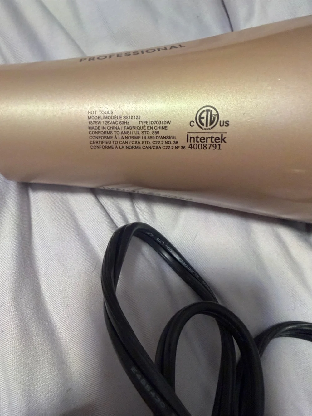 Hot Tools Hair Dryer with Attachments
